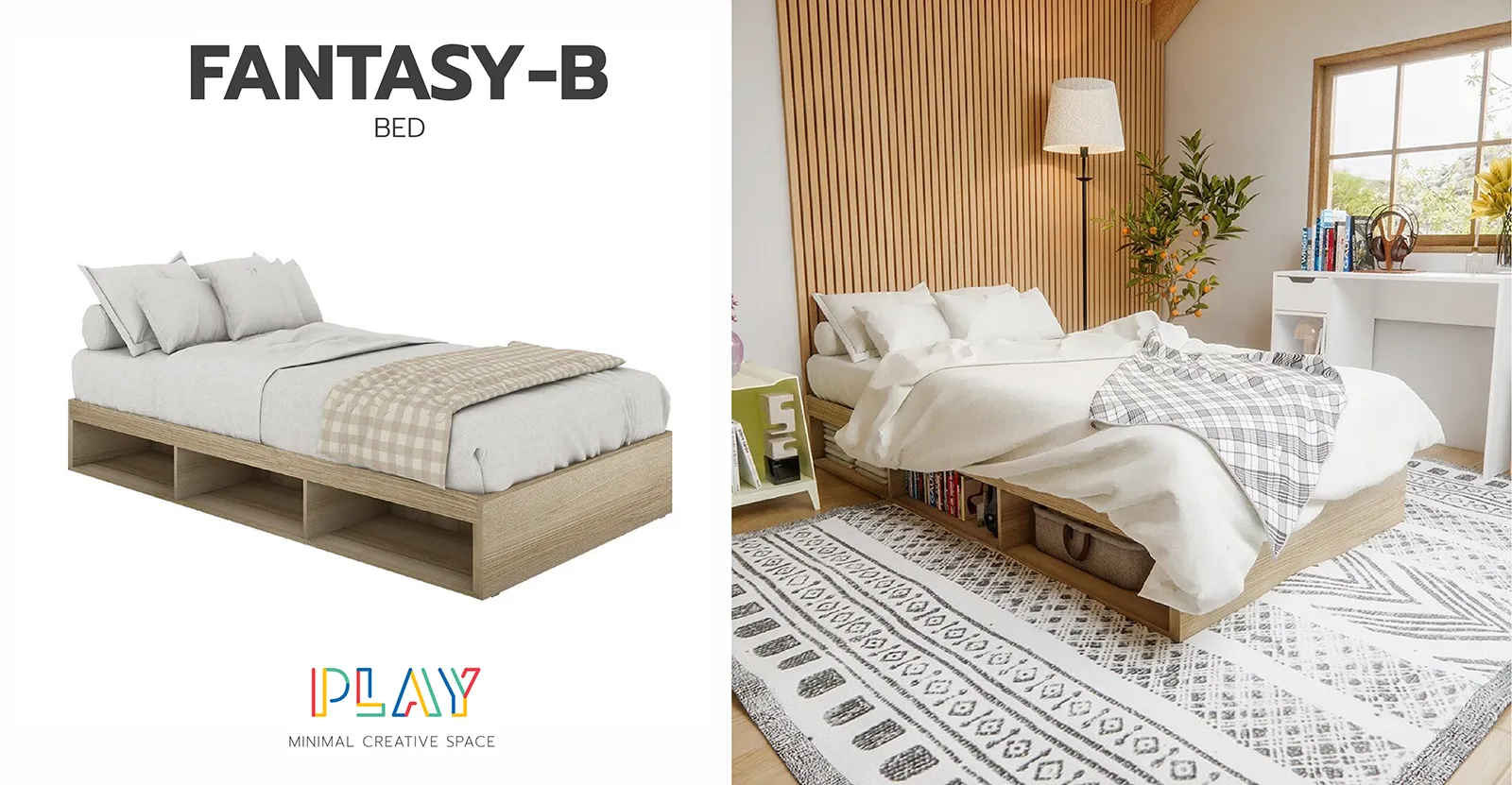 เตียง 3.5 ฟุตสีลินเบิร์ก FANTASY-B