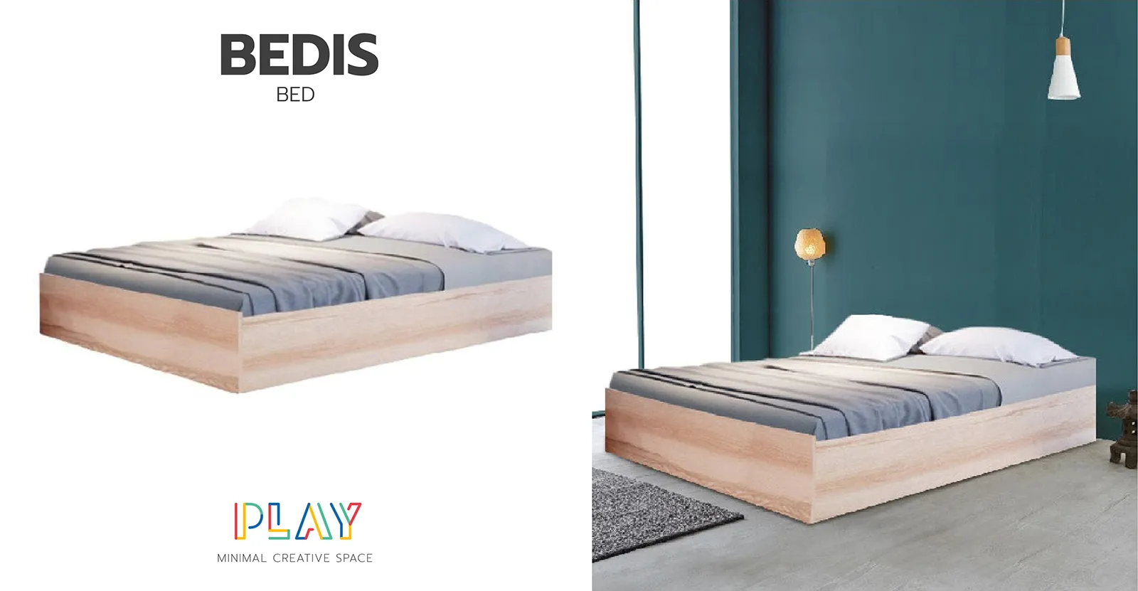 เตียง 6 ฟุตสีลินเบิร์ก BEDIS