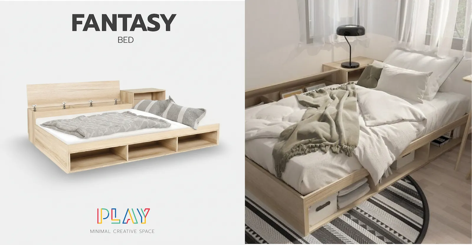 เตียง 3.5 ฟุตสีลินเบิร์ก FANTASY