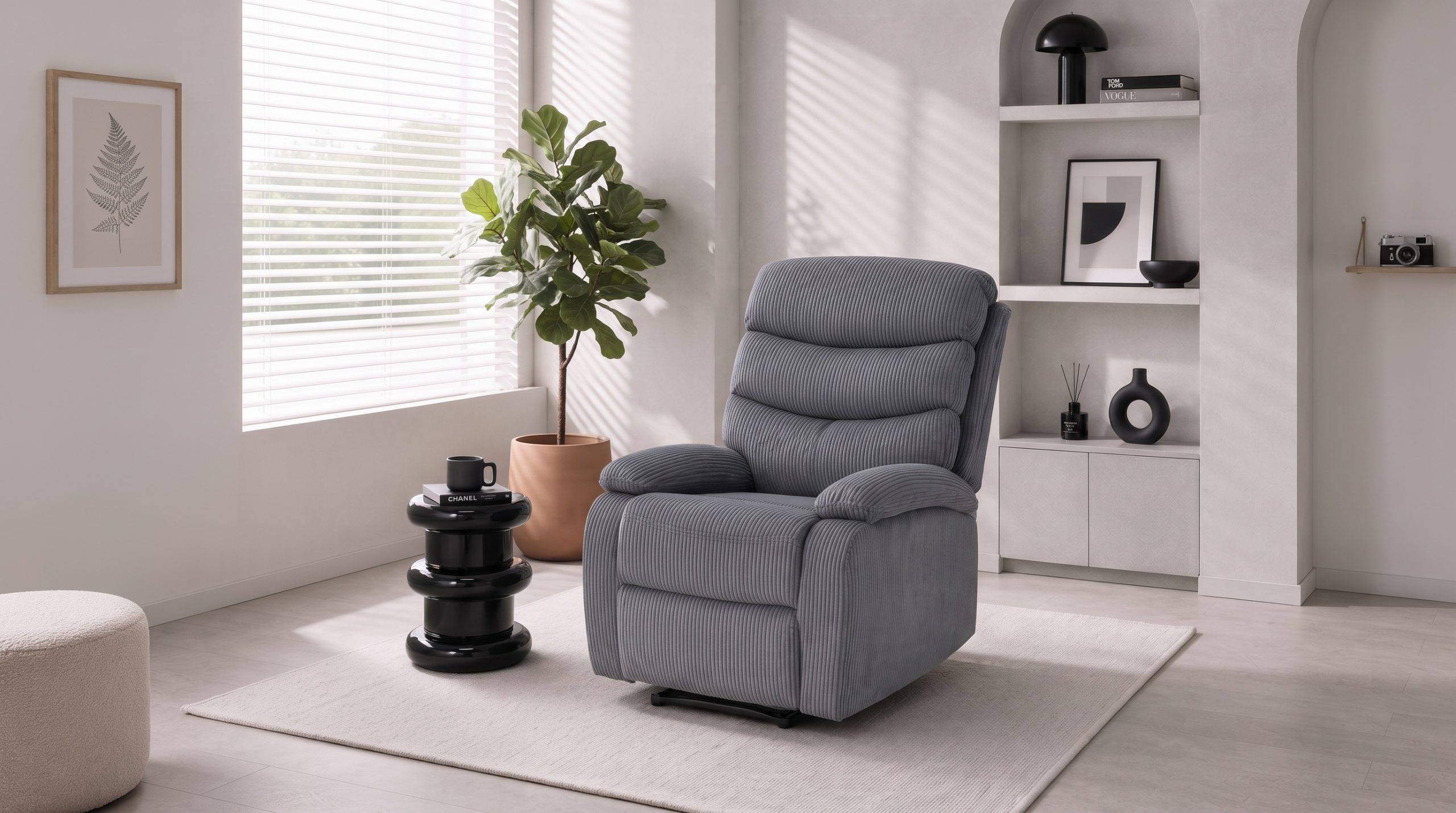 Recliner PLAY รุ่น KUMO/1S ผ้าสีเทาเข้ม