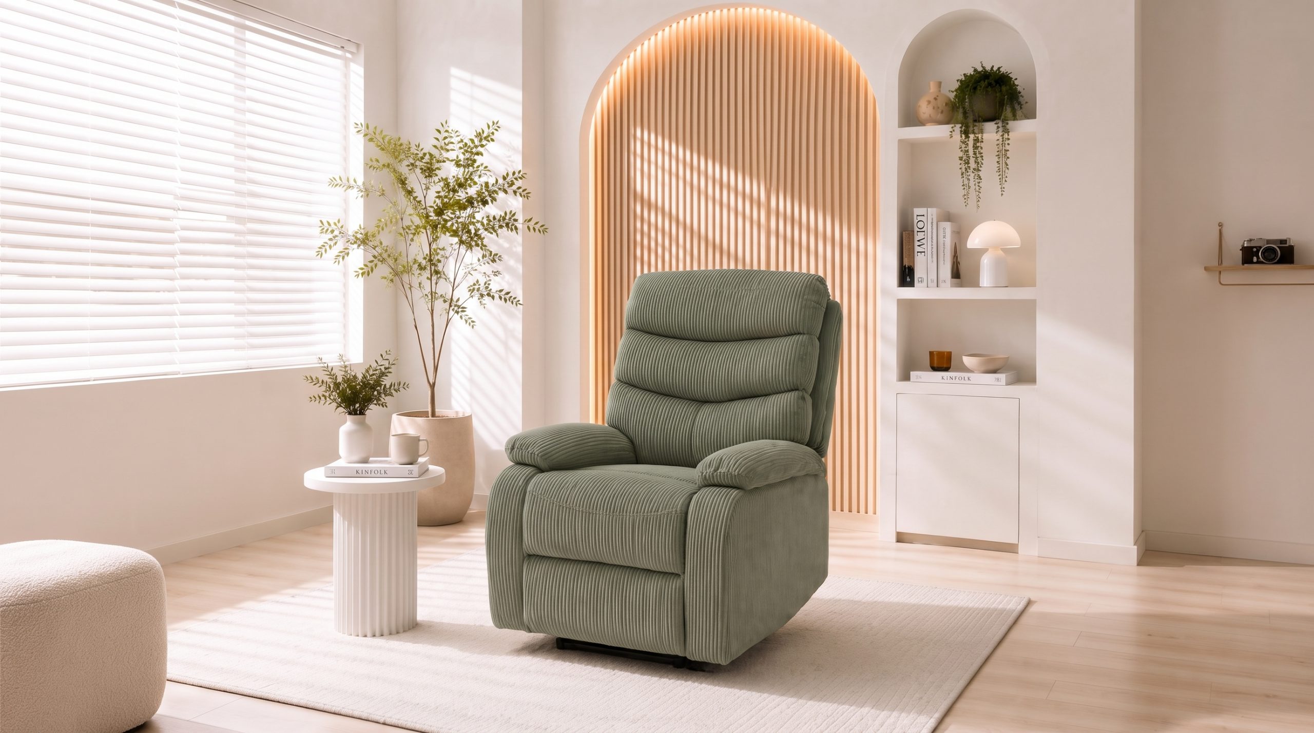 Recliner PLAY รุ่น KUMO/1S ผ้าสีเขียวเข้ม