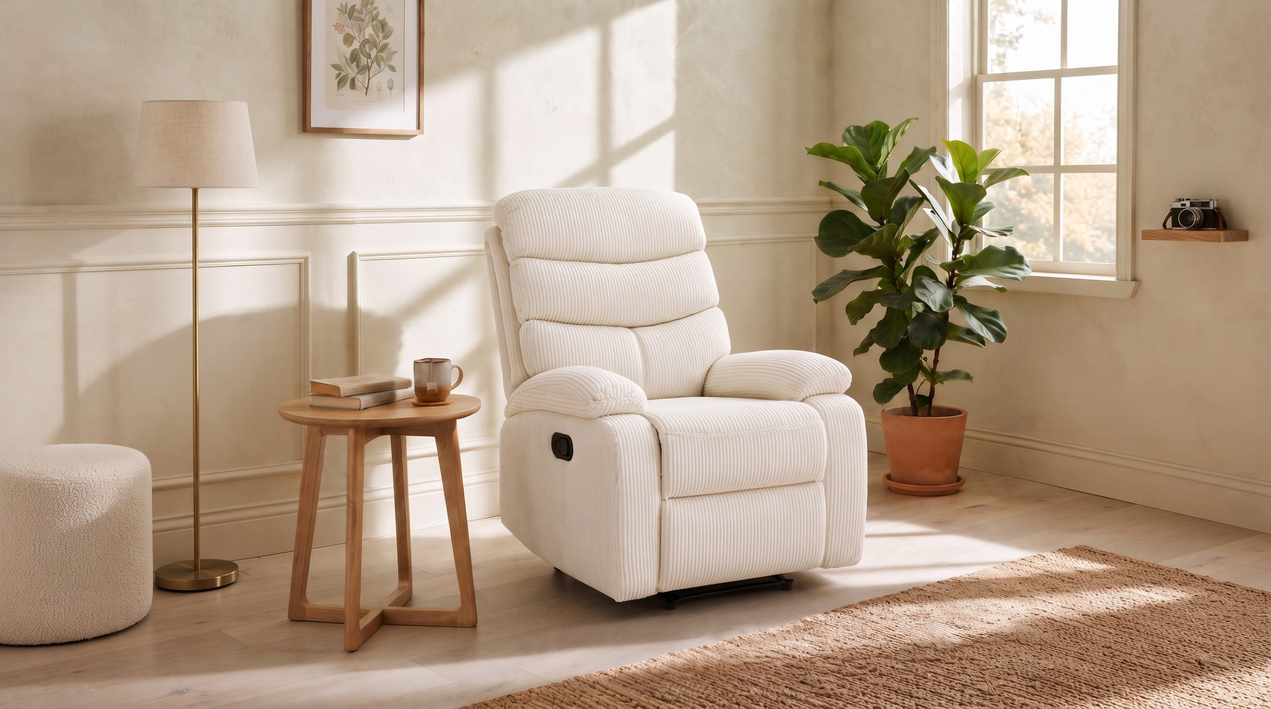 Recliner PLAY รุ่น KUMO/1S ผ้าสีครีม